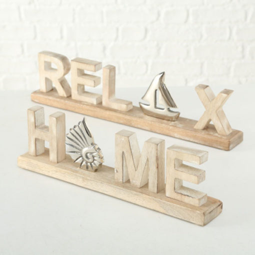 Relax és Home asztali dekoráció 6x12cm