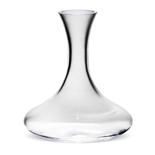 Csodálatos, kristálytiszta üveg palack, dekantáló, vagy váza 21,5cm