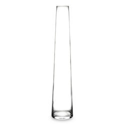 Óriási gyönyörű, felfelé szűkülő, design átlátszó üveg váza 69cm