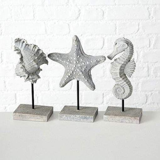 Tengeri dekoráció - választható csillag, csiga vagy csikóhal, 25cm