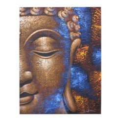 Kézzel festett Buddha Festmény - Réz Arc 60x80cm