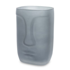 Modern fej formájú matt üveg váza 20cm