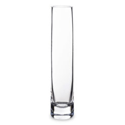 Gyönyörű kristálytiszta egyenes formájú üveg váza 24cm