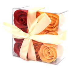 Luxus illatos rózsa szappan piros és sárgás színekben 9db